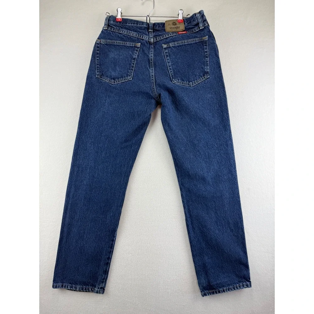 Wrangler Hero Regular Fit Jeans Mens 33x32 Blue Cotton Denim Straight Leg